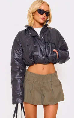 PrettyLittleThing Puffer Jackets*Pocket Detail Lightweight Puffer Jacket