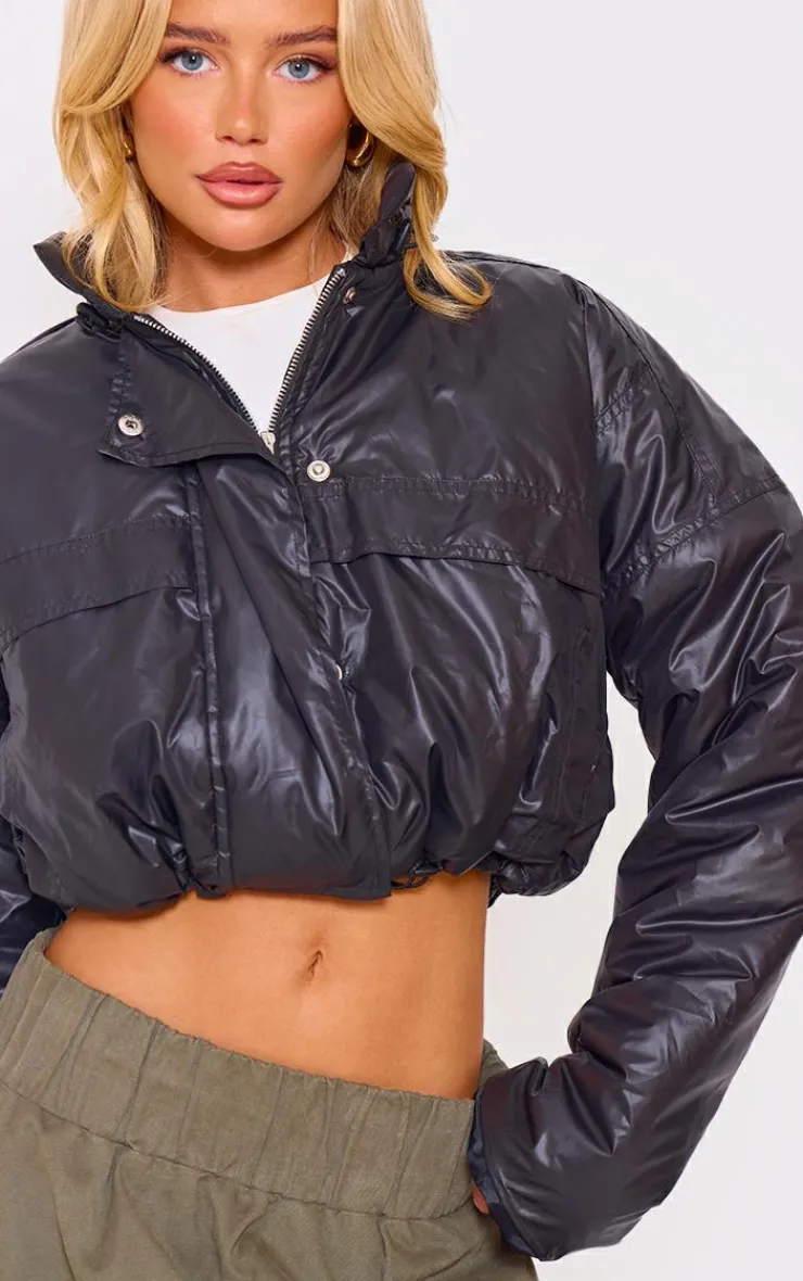 PrettyLittleThing Puffer Jackets*Pocket Detail Lightweight Puffer Jacket