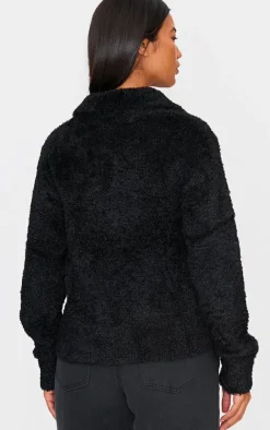 PrettyLittleThing Sweaters*Pocket Detail Zip Up Knitted Jacket