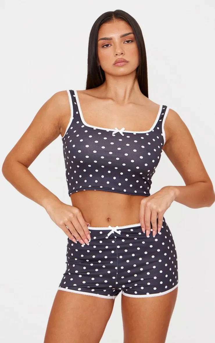 PrettyLittleThing Christmas Gifts*Polka Dot Print Vest Pj Top
