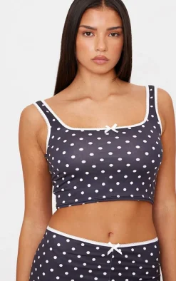 PrettyLittleThing Christmas Gifts*Polka Dot Print Vest Pj Top
