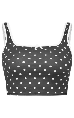 PrettyLittleThing Christmas Gifts*Polka Dot Print Vest Pj Top