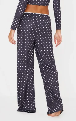 PrettyLittleThing Christmas Shop*Polka Dot Print Wide Leg Pj Pants