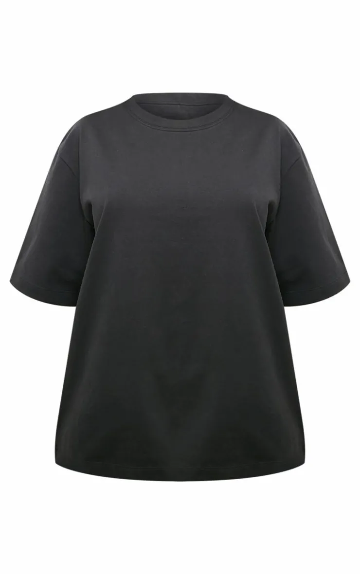 PrettyLittleThing T-Shirts*Black Premium Cotton Oversized T-shirt
