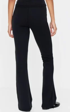 Outlet PrettyLittleThing Premium Soft Touch Skinny Flare Pants Black