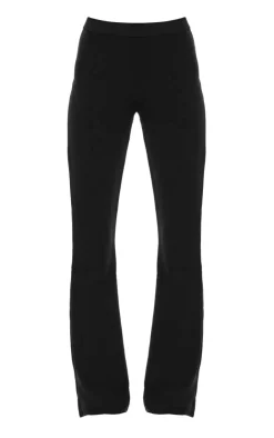 Outlet PrettyLittleThing Premium Soft Touch Skinny Flare Pants Black
