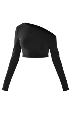 PrettyLittleThing Premium Soft Touch Long Sleeve Top Black