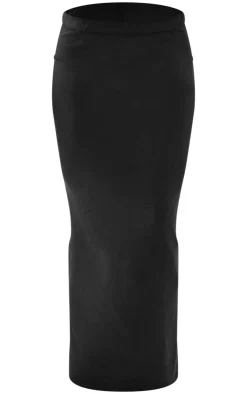PrettyLittleThing Premium Soft Touch Low Rise Maxi Skirt Black