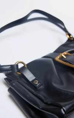 PrettyLittleThing Shoulder Bags*Pu Baguette Buckle Shoulder Bag