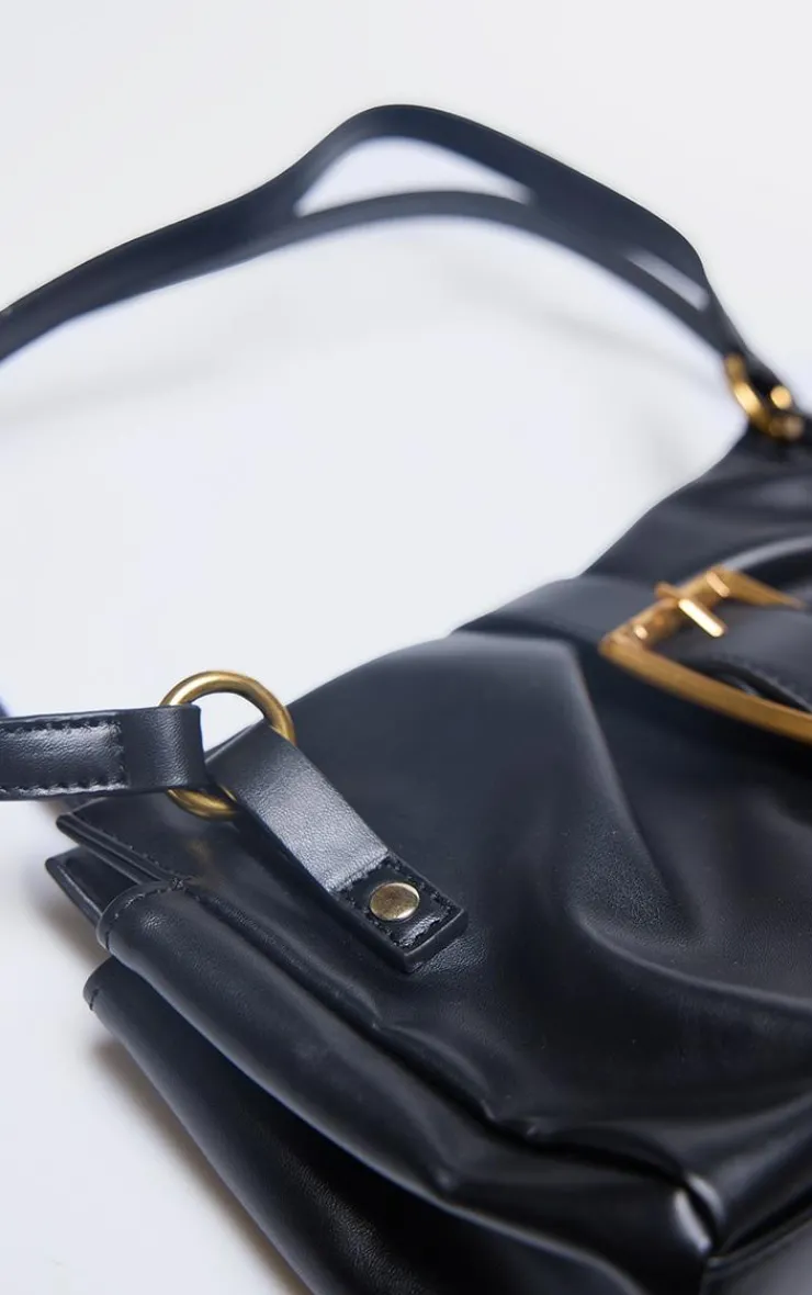 PrettyLittleThing Shoulder Bags*Pu Baguette Buckle Shoulder Bag
