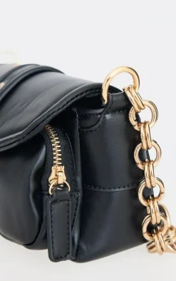 PrettyLittleThing Shoulder Bags*PU Buckle Detail Link Handle Shoulder Bag