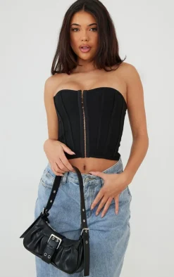 PrettyLittleThing Shoulder Bags*PU Eyelet Buckle Shoulder Bag