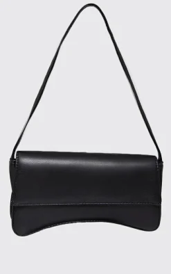 PrettyLittleThing Shoulder Bags*PU Flap Over Baguette Shoulder Bag