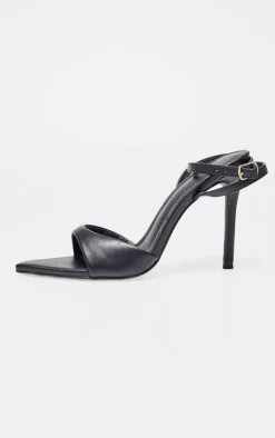 PrettyLittleThing High Heels*PU Point Toe High Stiletto Heeled Sandals