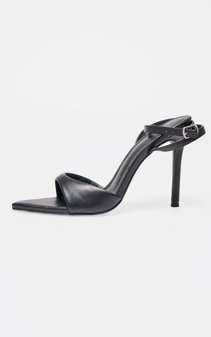 PrettyLittleThing High Heels*PU Point Toe High Stiletto Heeled Sandals