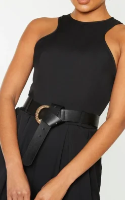 Racer Back Pocket Detail Jumpsuit-PrettyLittleThing Discount
