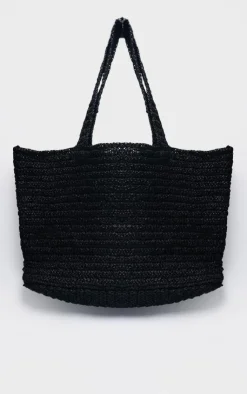 PrettyLittleThing Shoppers*Raffia Large Beach Tote Bag