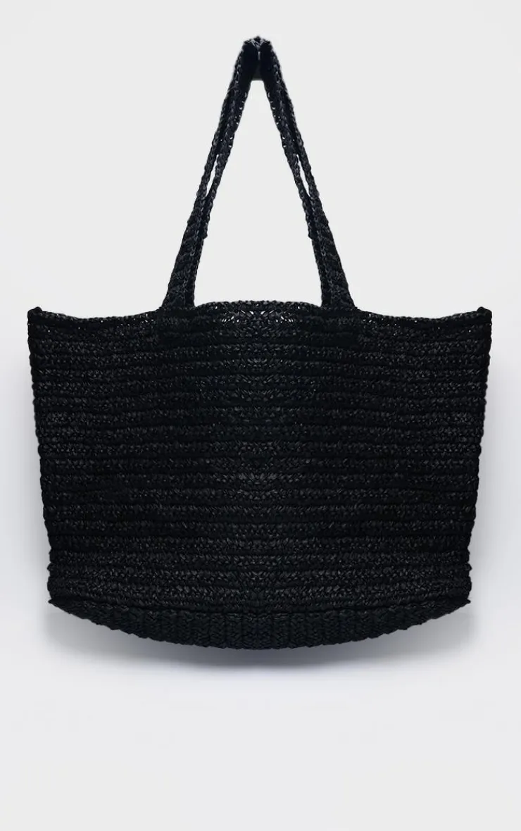 PrettyLittleThing Shoppers*Raffia Large Beach Tote Bag