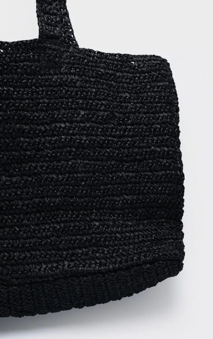 PrettyLittleThing Shoppers*Raffia Large Beach Tote Bag