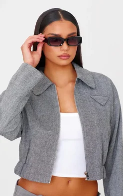 PrettyLittleThing Square Sunglasses*Rectangular Slim Frame Sunglasses
