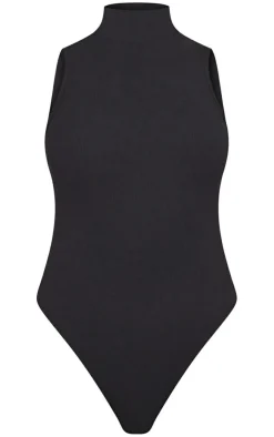 PrettyLittleThing Sleeveless Tops*Rib High Neck Sleeveless Bodysuit