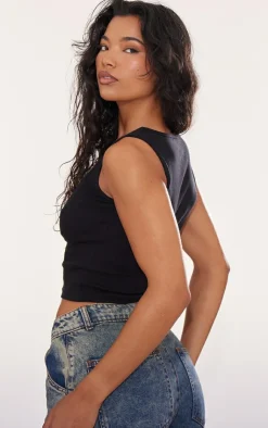 PrettyLittleThing Basic Tops*Rib Scoop Neck Vest