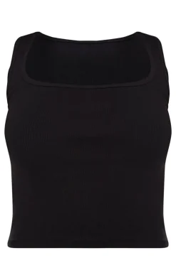 PrettyLittleThing Basic Tops*Rib Scoop Neck Vest