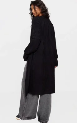 PrettyLittleThing Cardigans*Ribbed Knitted Midi Cardigan