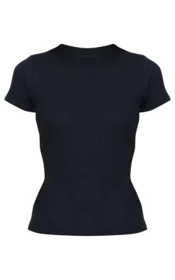 PrettyLittleThing Basic Tops*Ribbed Knitted Ruched Long Top