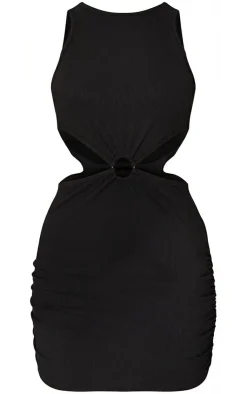 Ribbed Ring Detail Waist Cut Out Sleeveless Bodycon Dress-PrettyLittleThing Discount