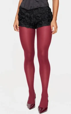 PrettyLittleThing Christmas Shop*Rose Organza Panties Hot Pants