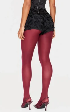 PrettyLittleThing Christmas Shop*Rose Organza Panties Hot Pants