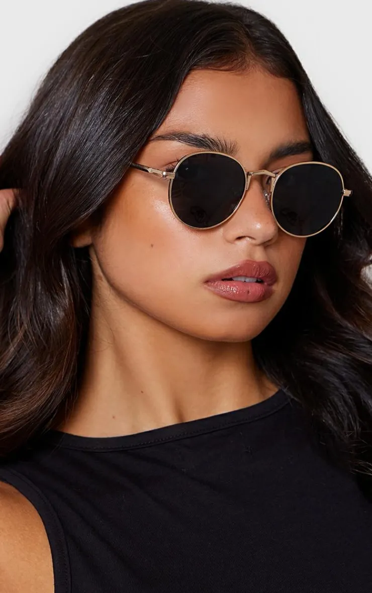 PrettyLittleThing Sunglasses*Rounded Lens Retro Sunglasses