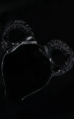 PrettyLittleThing Hair Accessories*Ruched Mesh Mouse Ears