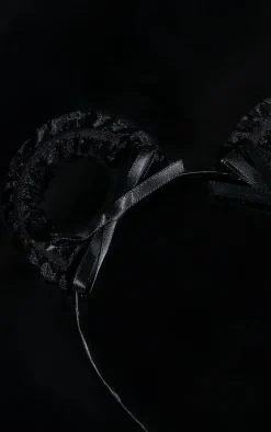 PrettyLittleThing Hair Accessories*Ruched Mesh Mouse Ears