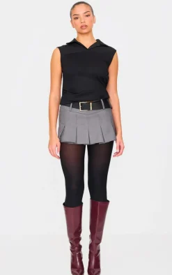 PrettyLittleThing Shirts*Ruched Sleeveless Long Top