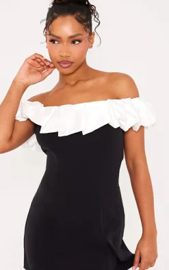 Ruffle Detail Bandeau Mini Dress-PrettyLittleThing Discount
