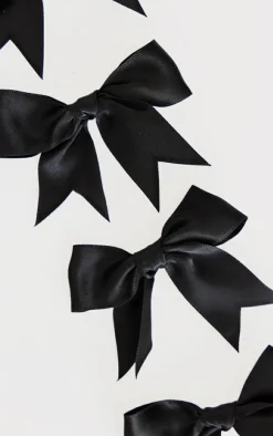 PrettyLittleThing Hair Accessories*Satin 4 Pack Bow Hair Clips