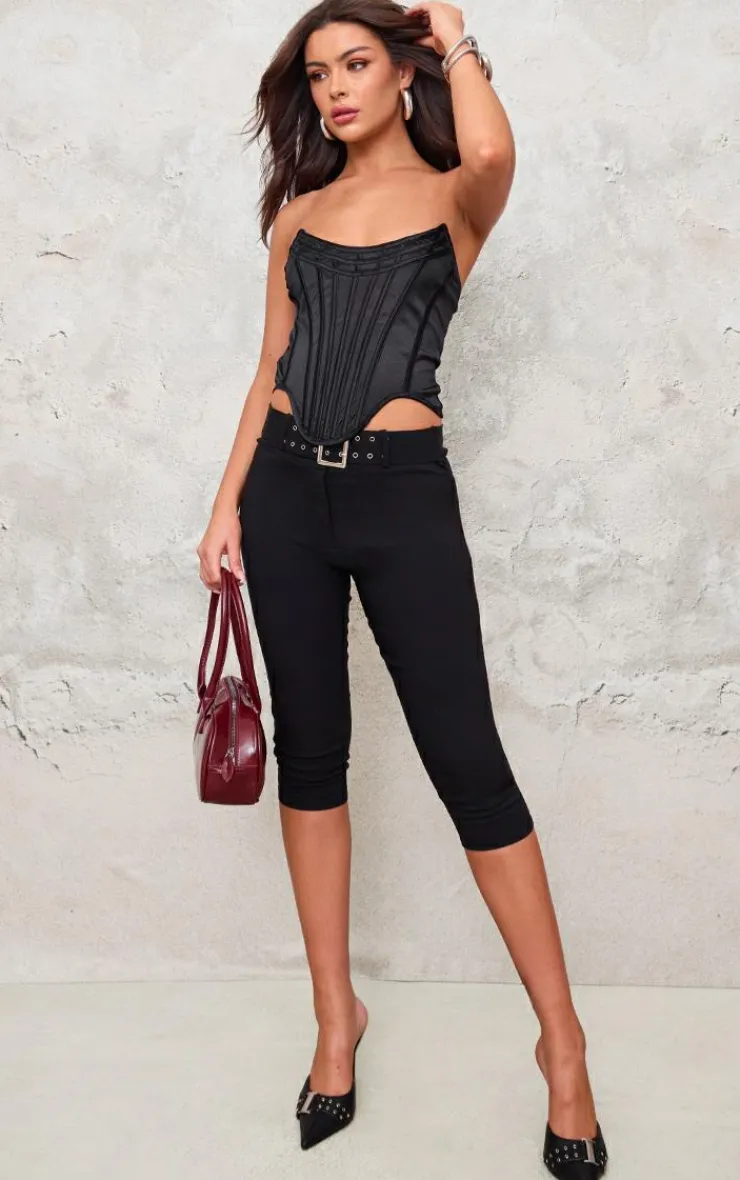PrettyLittleThing Corsets*Satin Boning Detail Bandeau Corset