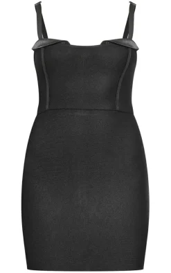 Satin Cup Detail Bandage Bodycon Dress-PrettyLittleThing Sale