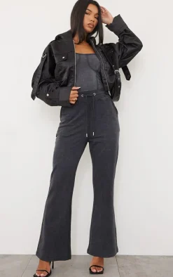 PrettyLittleThing Bomber Jackets*Satin Oversized Hooded Utility Bomber Jacket