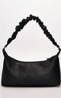 PrettyLittleThing Shoulder Bags*Satin Ruched Handle Shoulder Bag