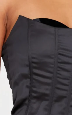 PrettyLittleThing Corsets*Satin Velvet Bust Detail Corset