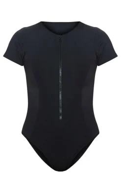 PrettyLittleThing Ski Outfits*Scuba Zip Up Swimsuit