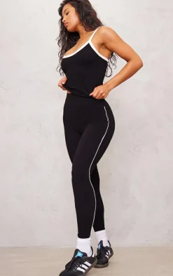 PrettyLittleThing Gym Leggings*Sculpt Contrast Detail High Waist Gym Leggings