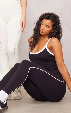 PrettyLittleThing Gym Leggings*Sculpt Contrast Detail High Waist Gym Leggings