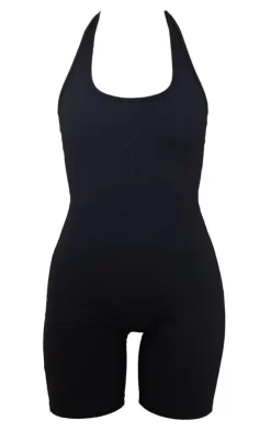 PrettyLittleThing Gym Wear*Sculpt Halterneck Mini Unitard