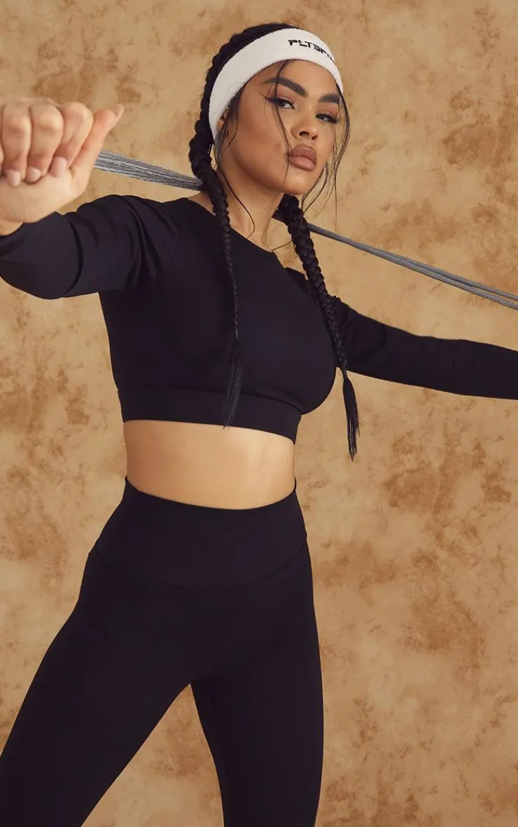 PrettyLittleThing Workout Tops*Sculpt Long Sleeve Sports Top