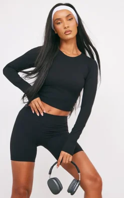 PrettyLittleThing Workout Tops*Sculpt Long Sleeve Crop Gym Top