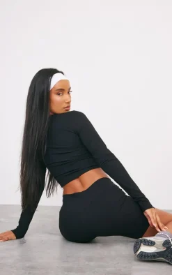 PrettyLittleThing Workout Tops*Sculpt Long Sleeve Crop Gym Top